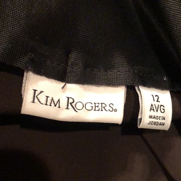 Kim Rogers sz 12 Brown Stretchy Pull on Pants with Inset Stretch Waistband - Picture 6 of 7